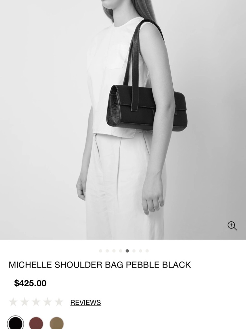 Behno NYC Black Women’s Shoulder Bag - Minimal Leather Design - Picture 10 of 10